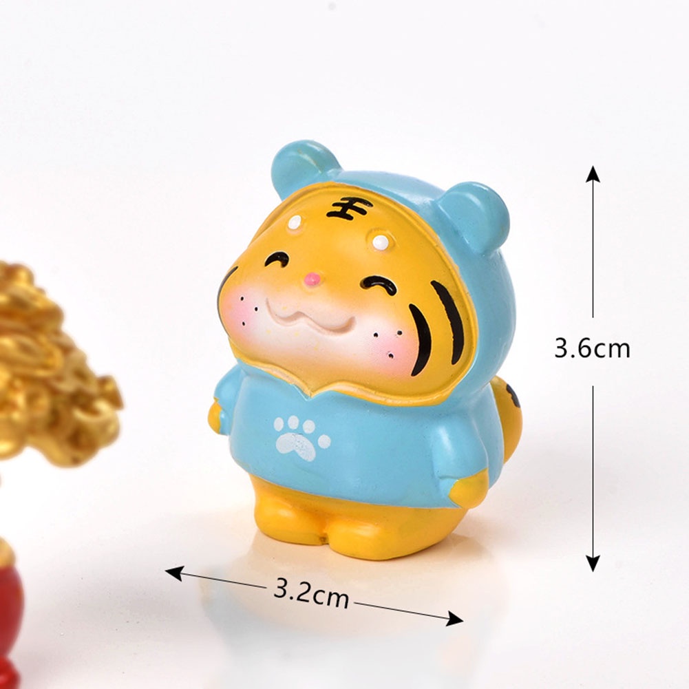 2022 năm mới Micro Bonsai phong cảnh mọng nước trang trí trang trí nhà Máy tính để bàn dễ thương chút hổ nhựa đồ trang trí nhỏ