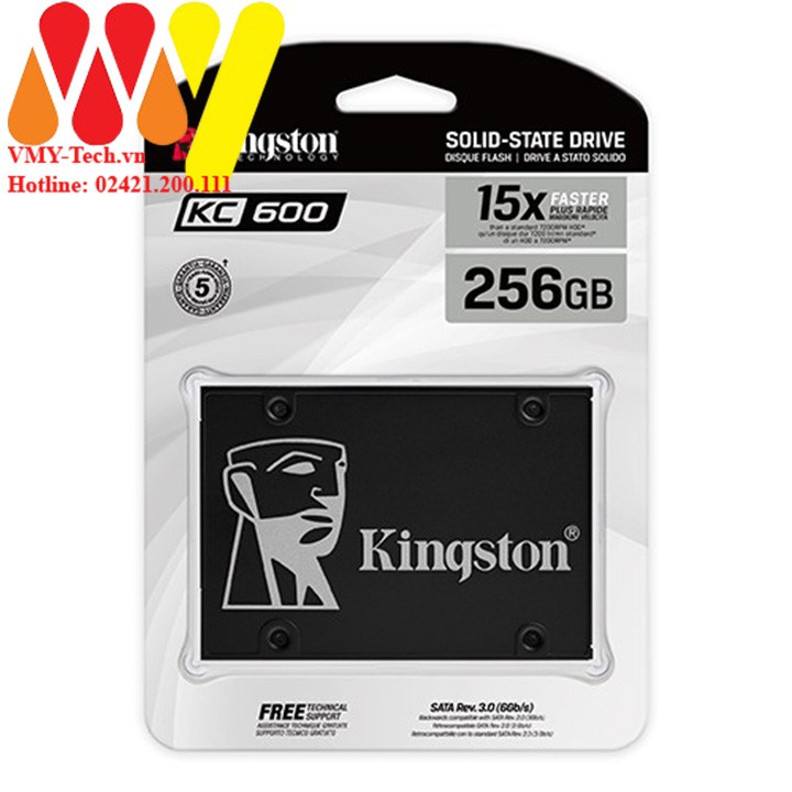 Ổ cứng SSD Kingston KC600 Sata III 256GB 512GB 1.024GB - Hàng Chính Hãng