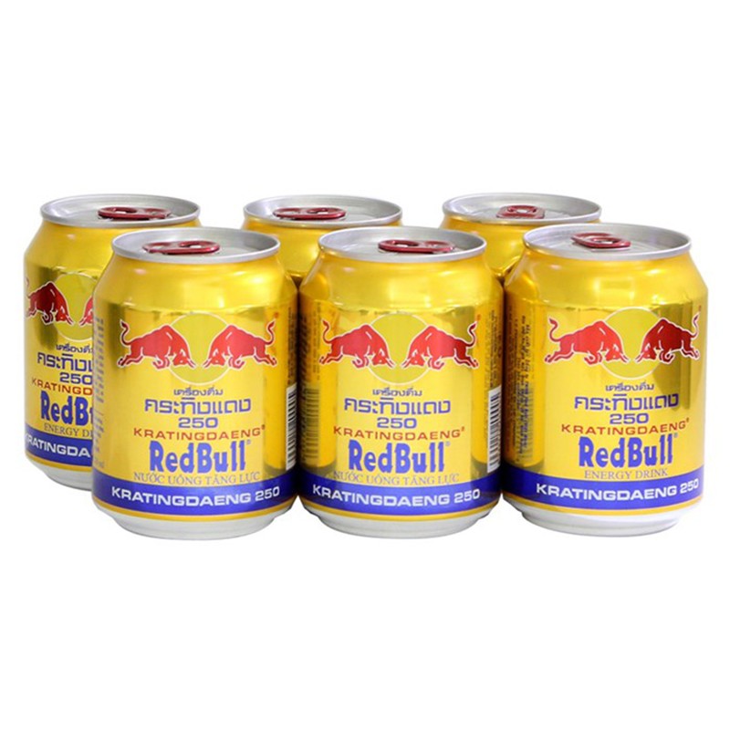 LỐC 6 LON RED BULL THÁI 250ML