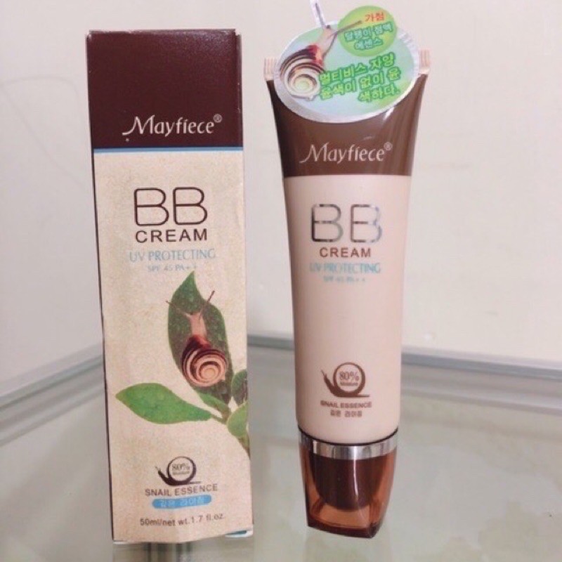 Kem nền BB Mayfiece ốc sên SPF 45  [ Bé súp] | BigBuy360 - bigbuy360.vn