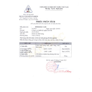 Tinh dầu cam LamHa