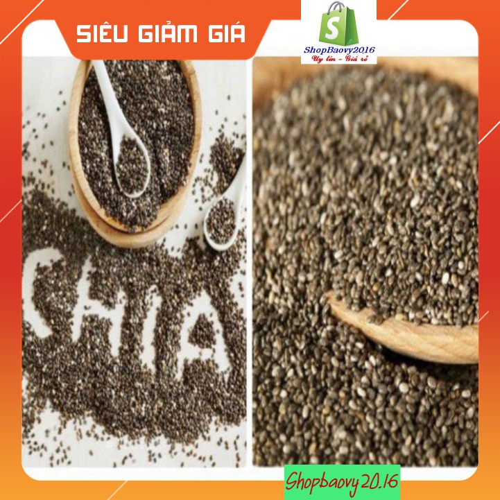 [SIÊU RẺ] 500Gram Hạt Chia Úc Organic Chia Seeds Túi Đen hàng chuẩn date mới