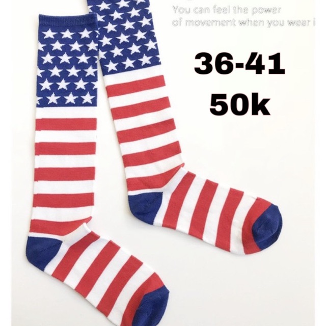Vớ tất cao cổ hình lá cờ🇺🇸🇺🇸🇺🇸