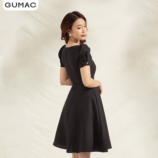 Đầm xòe xếp ly cổ DA1123 GUMAC