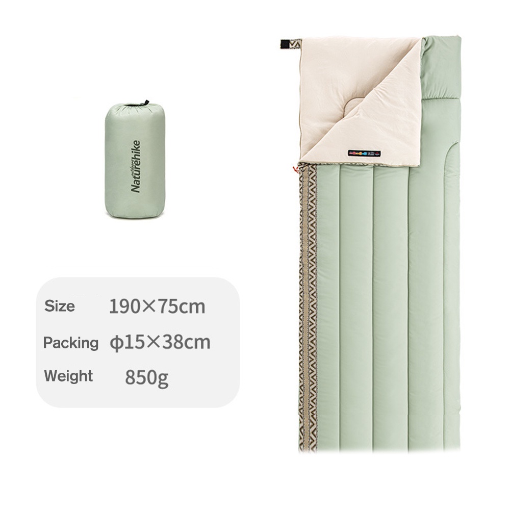 Túi ngủ Naturehike lót cotton siêu nhẹ dễ mang theo khi đi cắm trại/ đi bộ đường dài/ du lịch ngoài trời