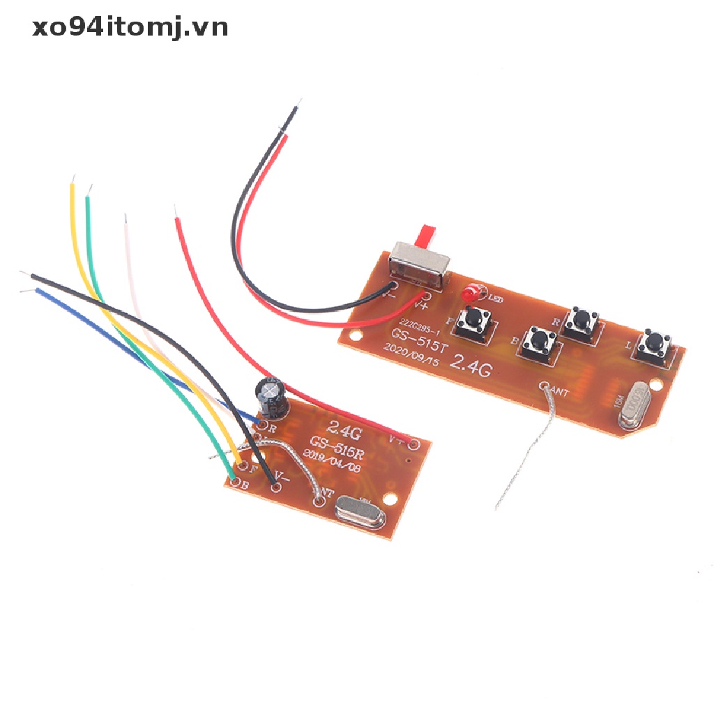 Bo Mạch Ăng Ten Nhận Tín Hiệu Điều Khiển Từ Xa xo94itomj 2.4G 4CH RC Cho Xe Ô Tô RC