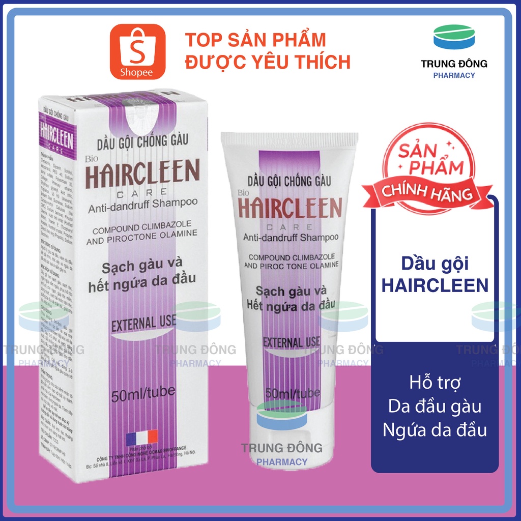 Dầu gội chống gầu HAIRCLEEN, sạch gàu hết ngứa da đầu - Trung Đông Pharmacy