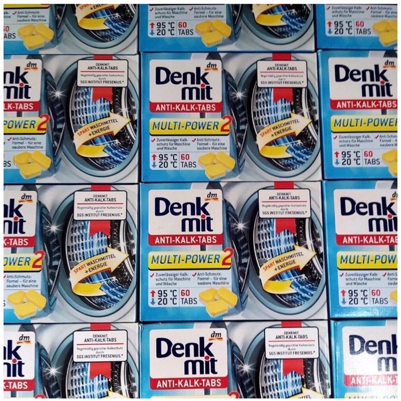 VIÊN tẩy lồng máy giặt Denkmit Đức