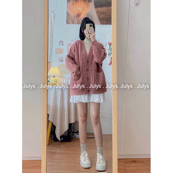 Áo cardigan len thừng 2 túi (ảnh thật shop chụp kèm video) | BigBuy360 - bigbuy360.vn