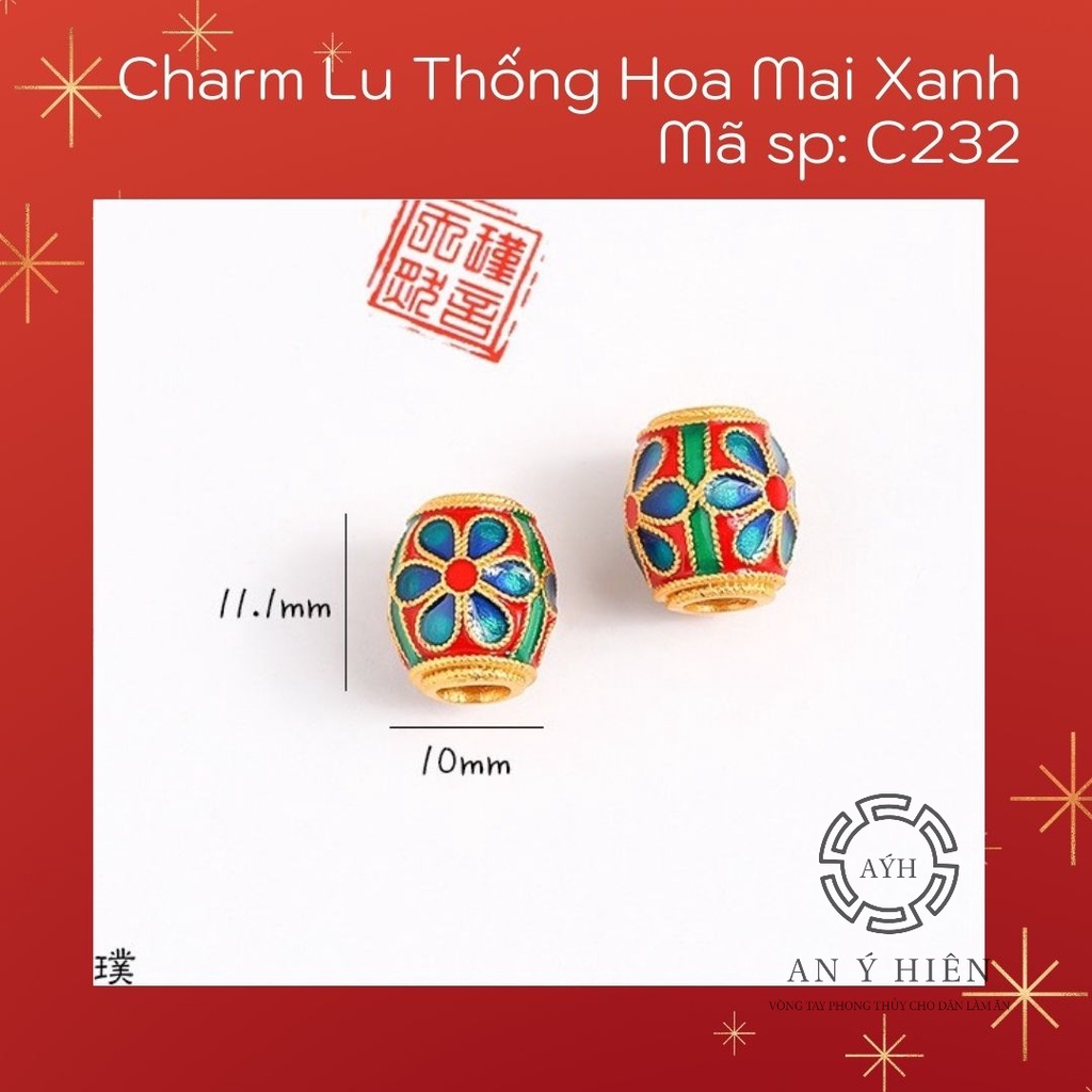Charm Lu thống hoa mai xanh #C232( An Ý Hiên)