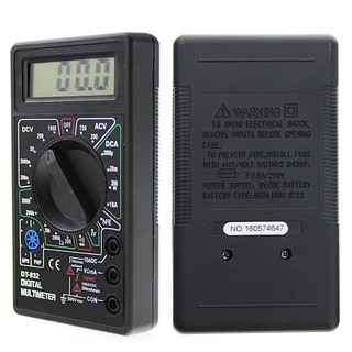 Professional DT832 Digital Multimeter LCD for DC AC Voltmeter Ammeter Ohm Tester