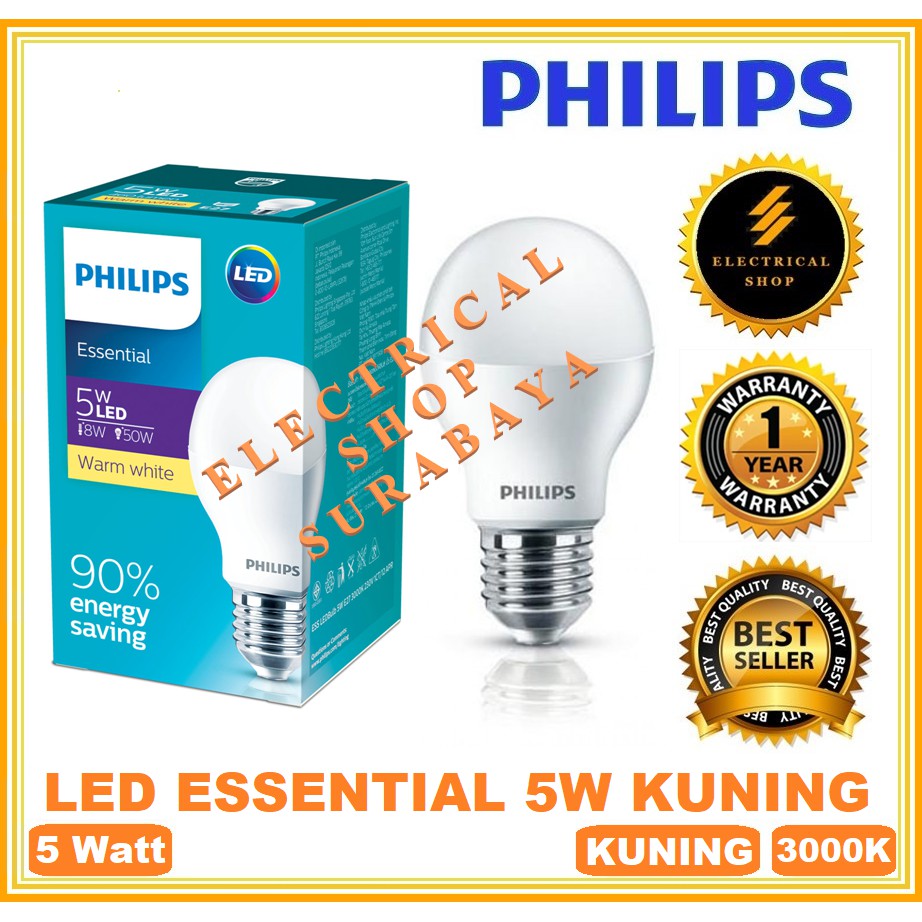 Bóng Đèn LED Philips 5W / 5 WATT Chất Lượng Cao