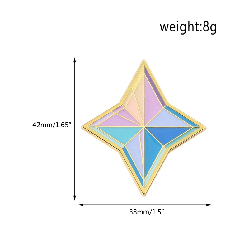 Ghim Cài Áo Hình Học Tráng Men Thời Trang Cho Nữ