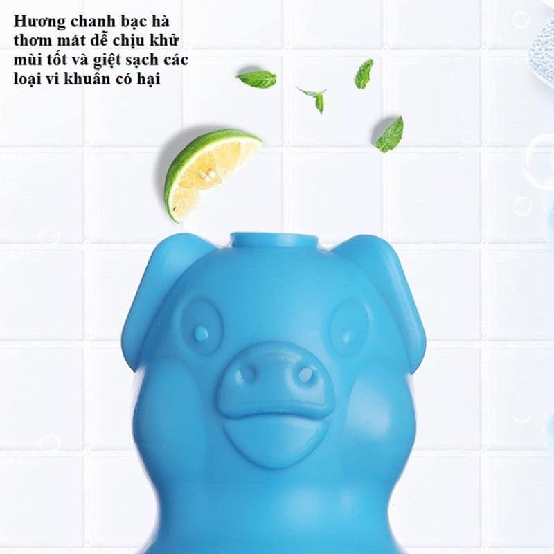 Lợn thả bồn cầu tẩy - Viên thả bồn cầu hình con lợn - Vệ Sinh Toilet - Heo thả bồn cầu khử mùi diệt khuẩn D8 STORE