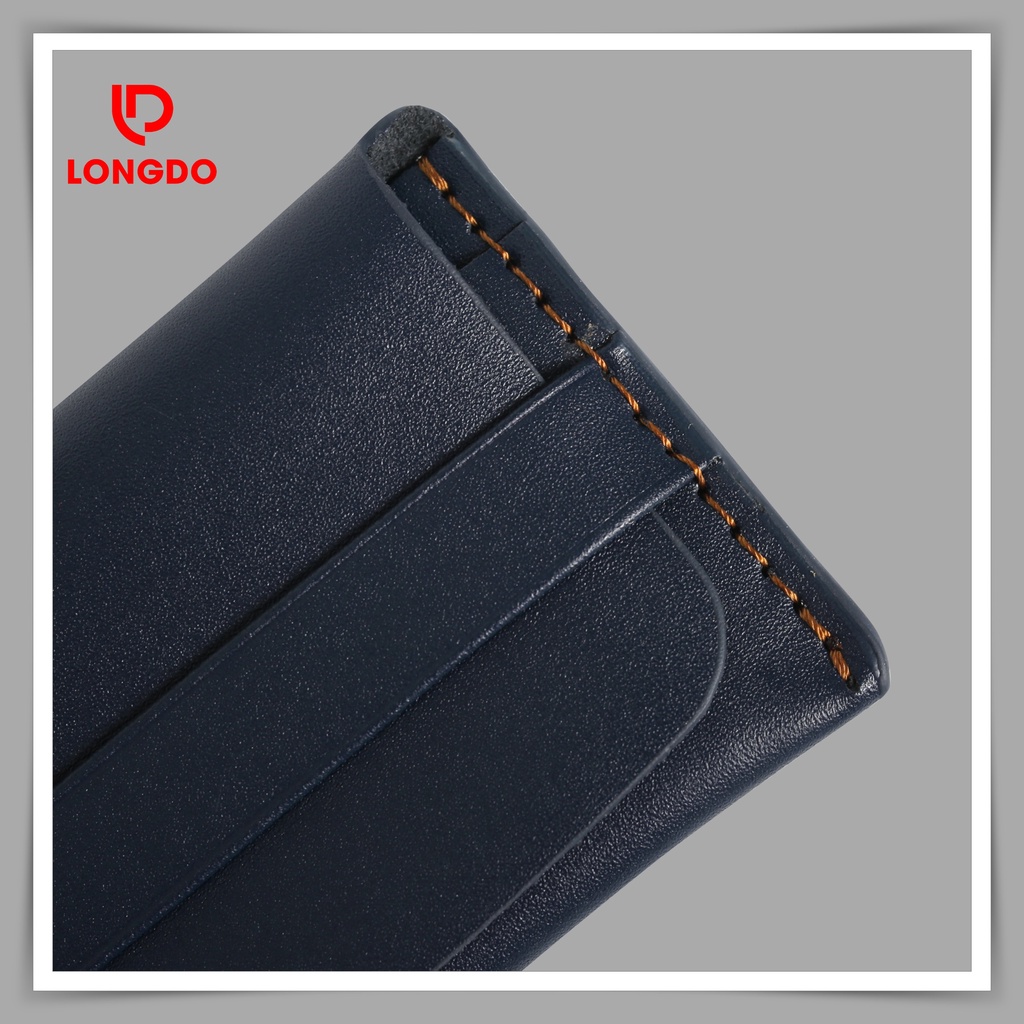Ví đựng card nữ - Cam kết 100% da bò thật - Hàng chính hãng thương hiệu Longdo Leather C01
