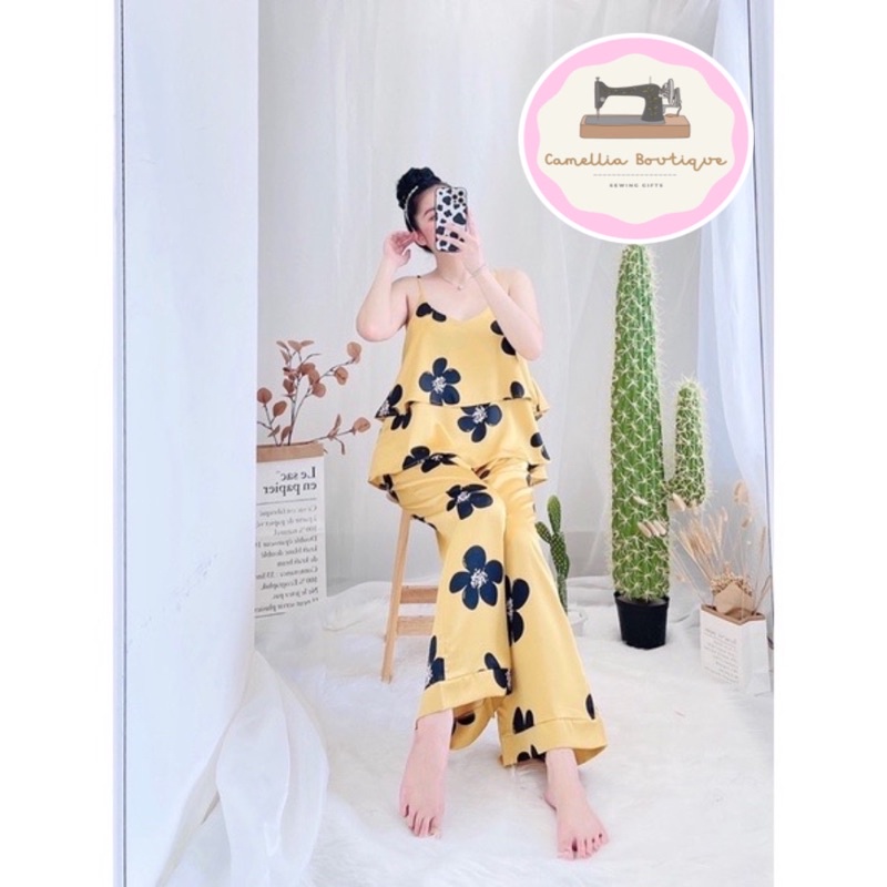 [Hàng Thiết Kế Cao Cấp] Sét Ngủ Lụa 2 Dây Quảng Châu