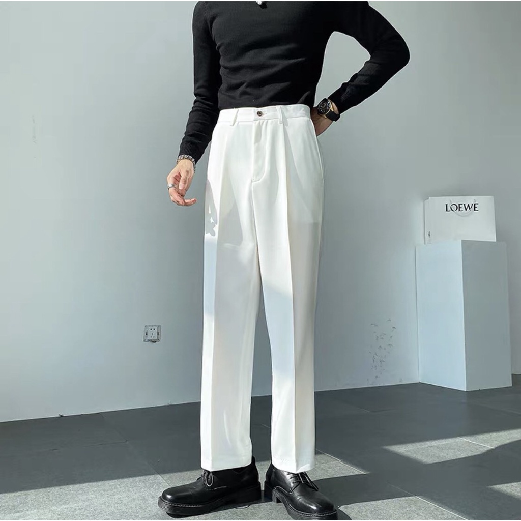 Quần âu nam baggy ống rộng RIO, quần tây nam baggy co dãn, kiểu dáng năng động trẻ trung