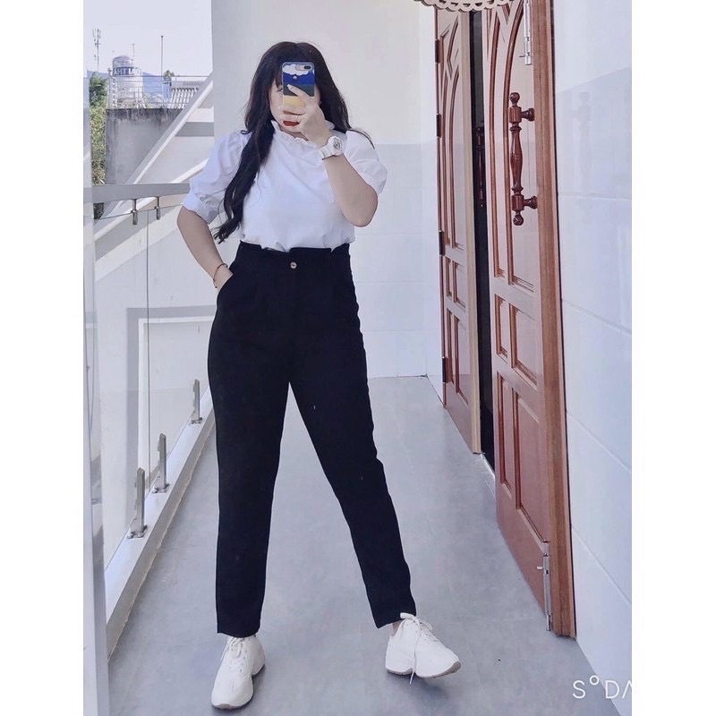 Sét cổ bèo + quần bagy bigsize 60-90kg