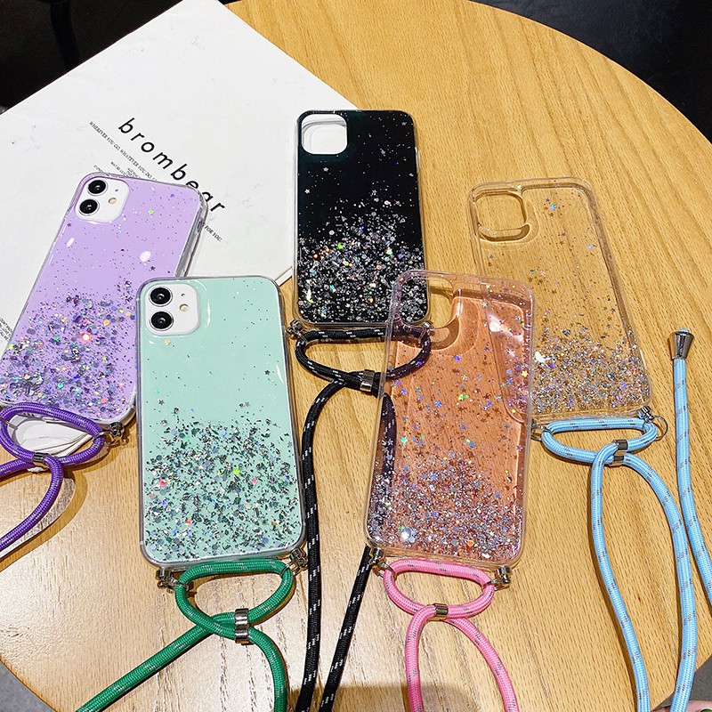 Case for iPhone 12 mini 11 Pro Max 8 7 6 6S Plus X XR XS MAX Girl Casing Bling Glitter Quicksand Cover Phone Case