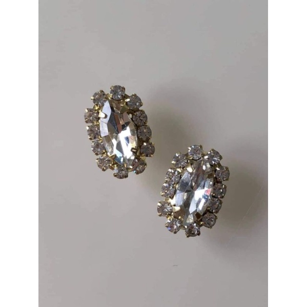 Miếng kim loại đính đá 1,2cm , nguyên liệu làm trâm cài tóc cổ trang, nguyên liệu diy, siphukienkhanhhuyen