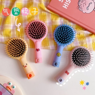 LƯỢC ĐỆM CÓ GƯƠNG PHÍA SAU CẦM TAY MINI SIÊU DỄ THƯƠNG MINi