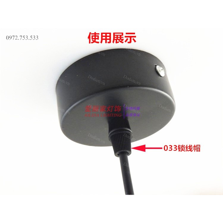 Linh kiện đèn thả:nút siết dây thả,hạt siết đèn thả | BigBuy360 - bigbuy360.vn