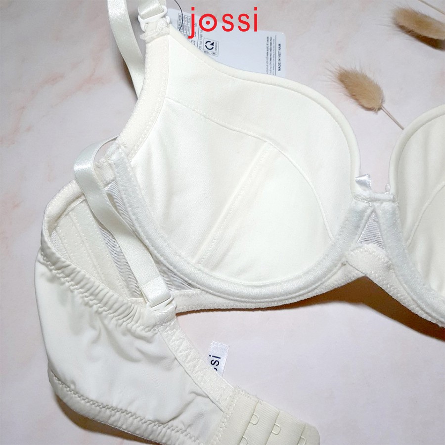 Áo ngực Jossi 315M trơn phối ren, mút mỏng, cúp nguyên | BigBuy360 - bigbuy360.vn