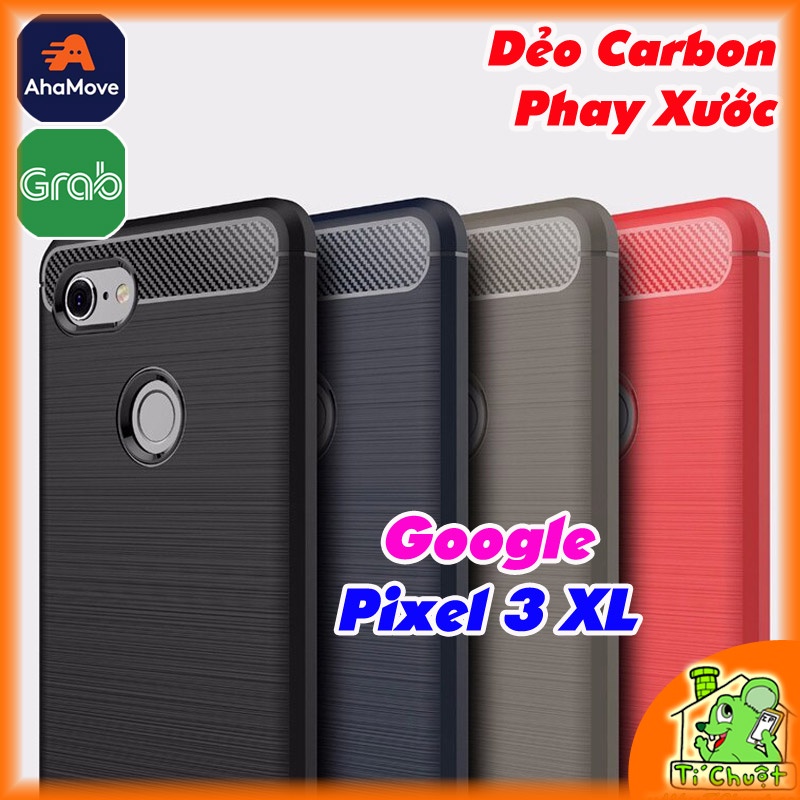[Ảnh Thật] Ốp Lưng Google Pixel 3 XL Dẻo Carbon Phay Xước