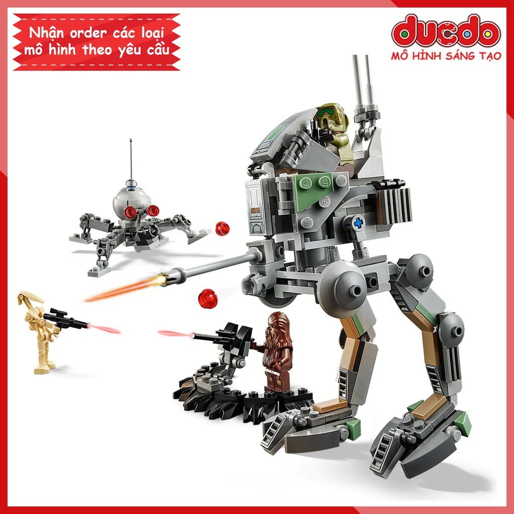 LRI 11427 Lắp ghép Người Máy Tuần Tra và Nhện Máy - Đồ chơi Xếp hình Star Wars Mô hình 75261 BLA