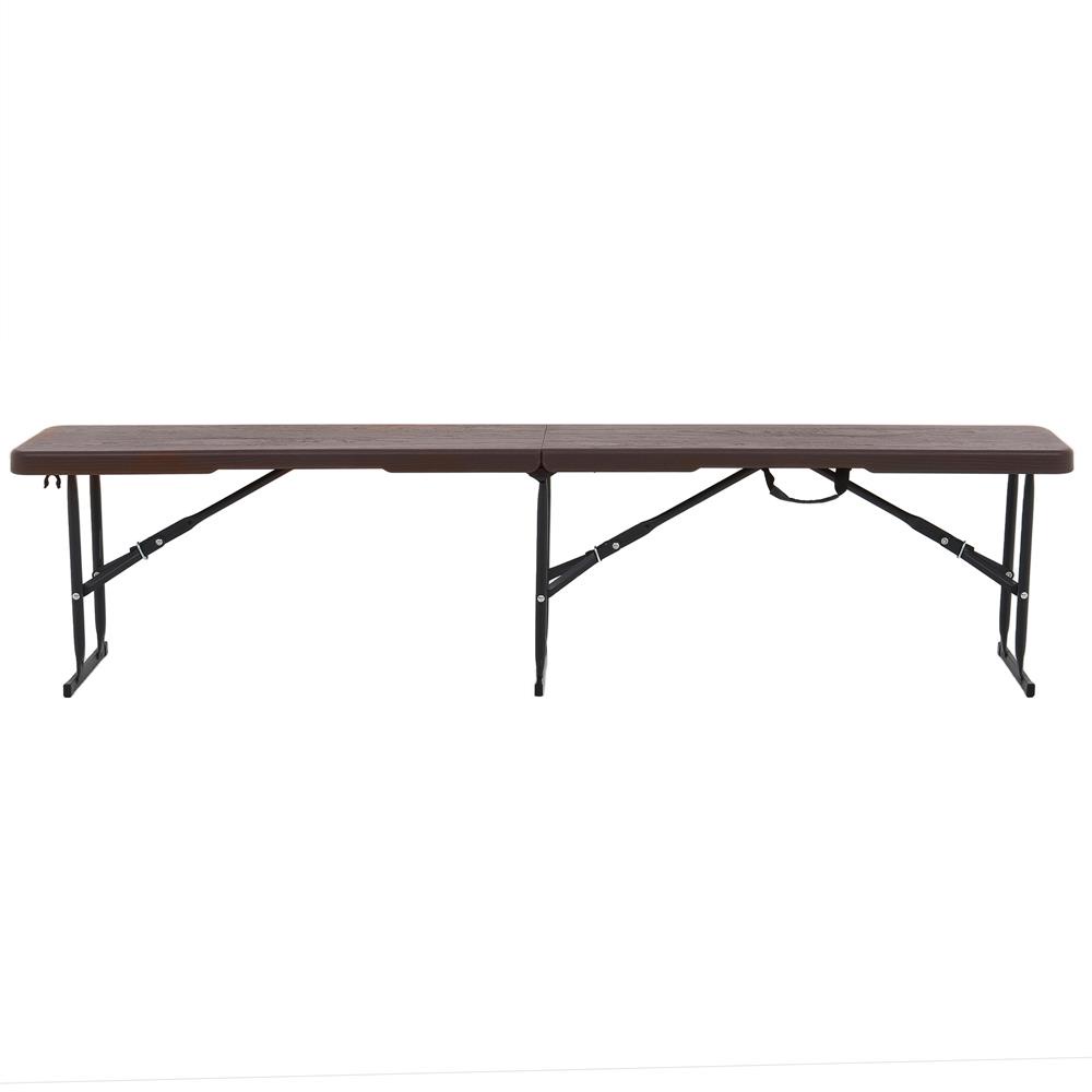 HomeBase SPRING Ghế băng gấp được bằng nhựa HDPE có chất chống tia cực tím Thái Lan W180xH43xD28cm
