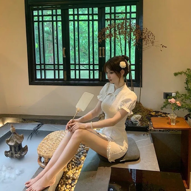 Đầm sườn xám Trung Hoa