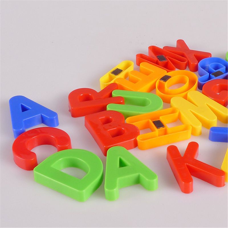 Bộ đồ chơi chữ cái từ tính bằng nhựa ABC 123 giáo dục sớm cho bé