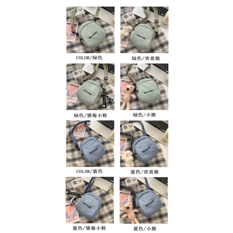 Túi Đeo Chéo Hình Vuông Cỡ Nhỏ Thời Trang Hàn Quốc Sành Điệu Cho Nữ