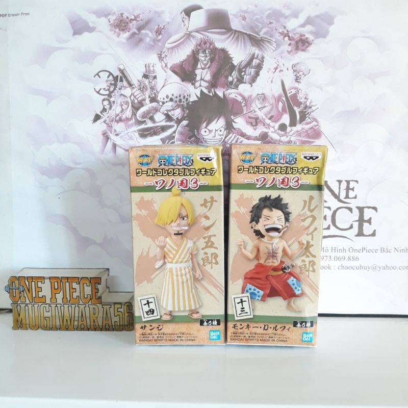 Mô Hình WCF Chính Hãng  Sanji & Luffy Wanokuni OnePiece