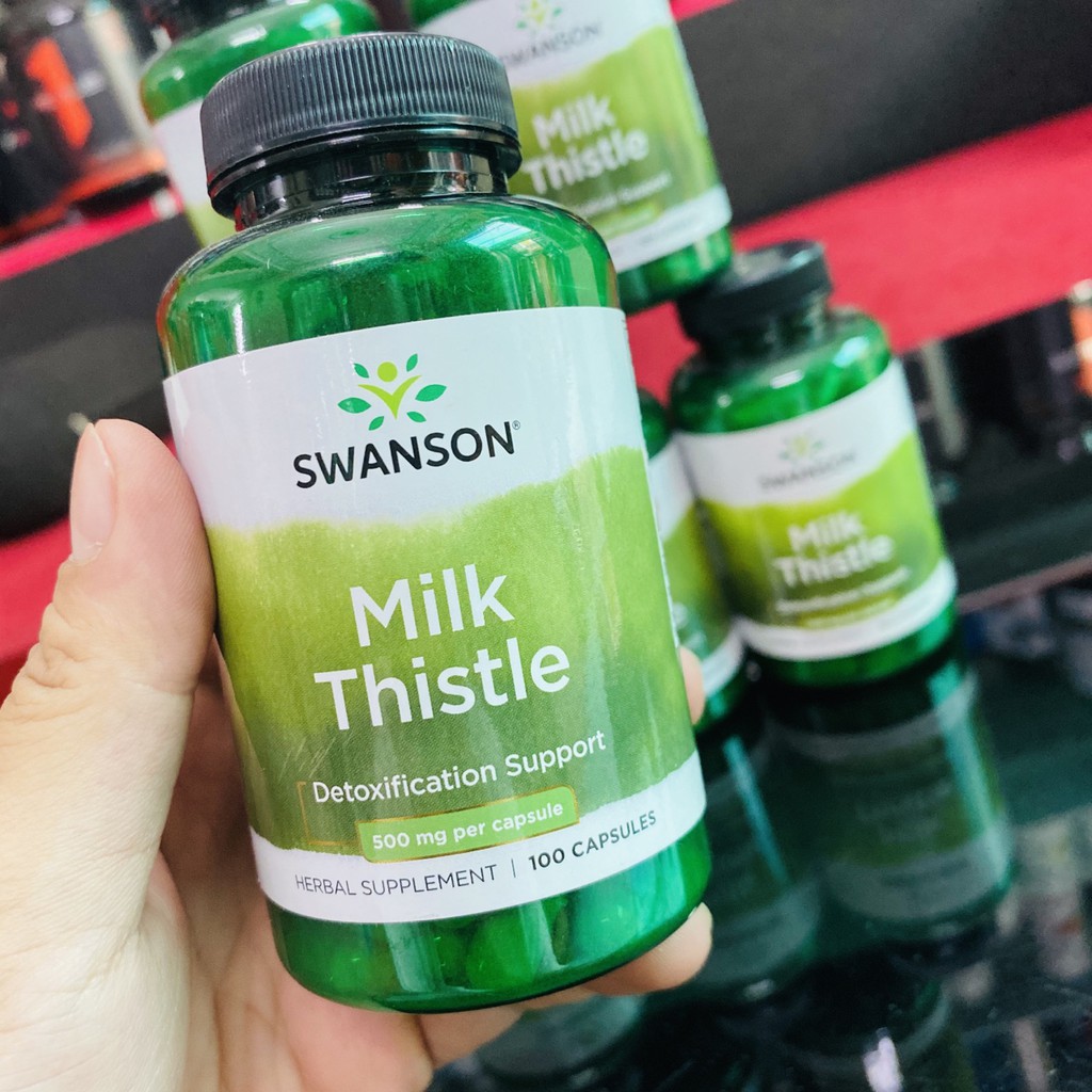 Milk Thistle | Thải Độc Mát Gan - Swanson Premium Milk Thistle 500 mg -