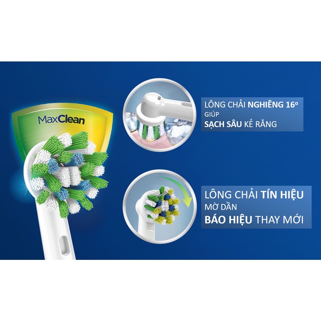 Bàn chải điện Oral B Pro 3 3000 Pure Clean, Sensitive Clean và Cross Action. Made in Germany