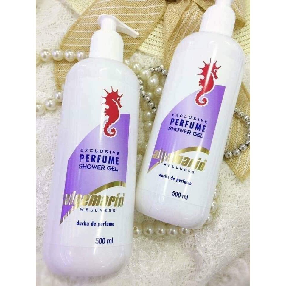 Sữa tắm cá ngựa Algemarin, sữa tắm hương nước hoa 500ml Ouibeaute