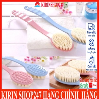 Cây bàn chải cọ lưng, chà lưng, mát xa lưng khi tắm cán dài