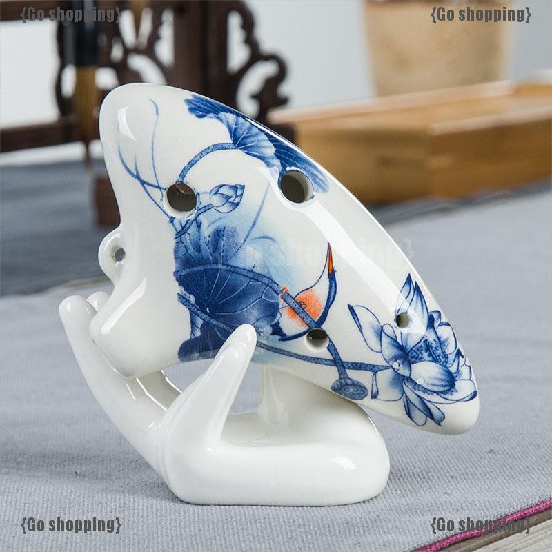 Giá đỡ gốm sứ Ocarina hình bàn tay độc đáo trang trí nội thất