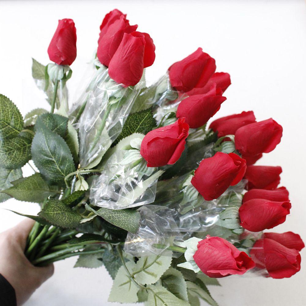 KUNHEV Bó Hoa Mẫu Đơn Giả Bằng Lụa Trang Trí