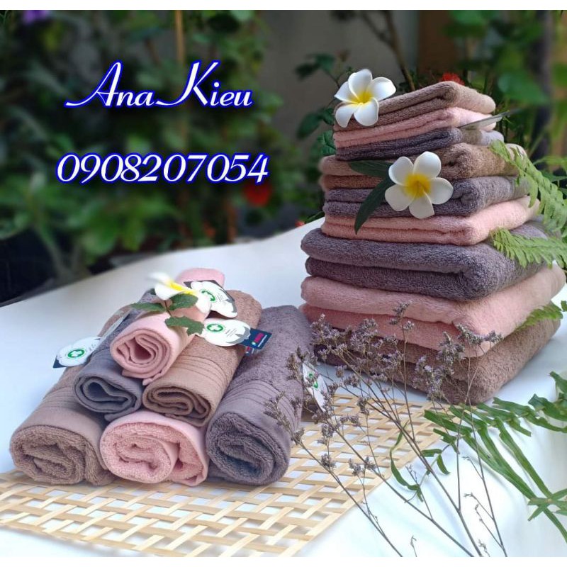 Khăn mặt, khăn tắm 100%Coton ORGANIC Shavoren