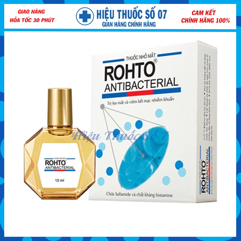 Nước nhỏ mắt VROHTO New, VROHTO COOL, VROHTO Vitamin, ROHTO Antibacterial (Nhật Bản)