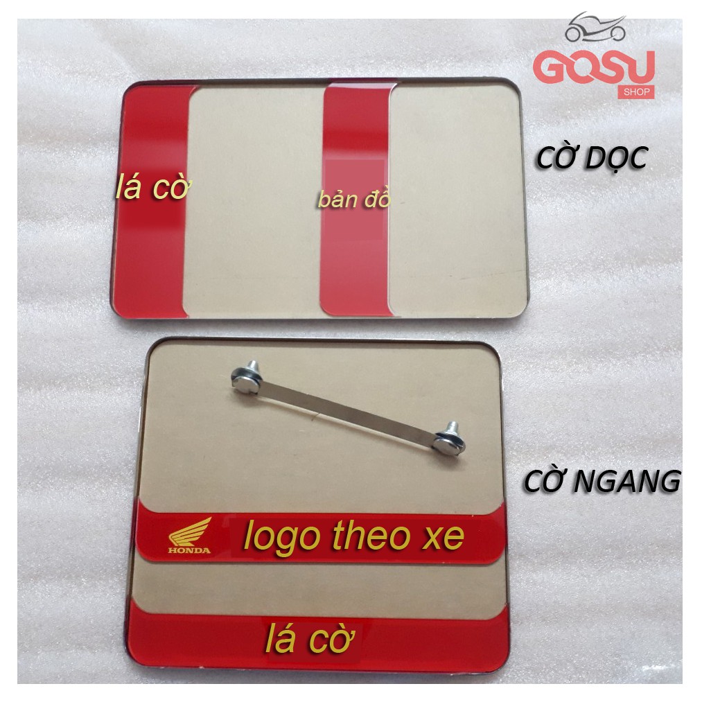 Khung biển số xe máy trang trí theo xe