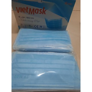 Khẩu trang y tế 4 lớp hộp 50 cái