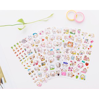 Z0462 Bộ 6 Sticker Cún Iu Bukao