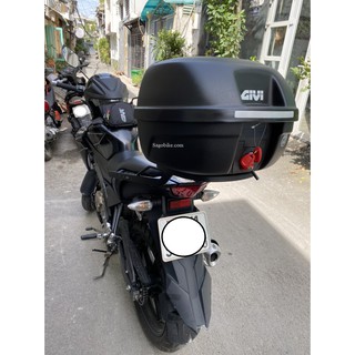 Combo thùng xe FZ150i, thùng Givi E26N và baga givi FZ150i, hàng Givi chính hãng, bảo hành 2 năm