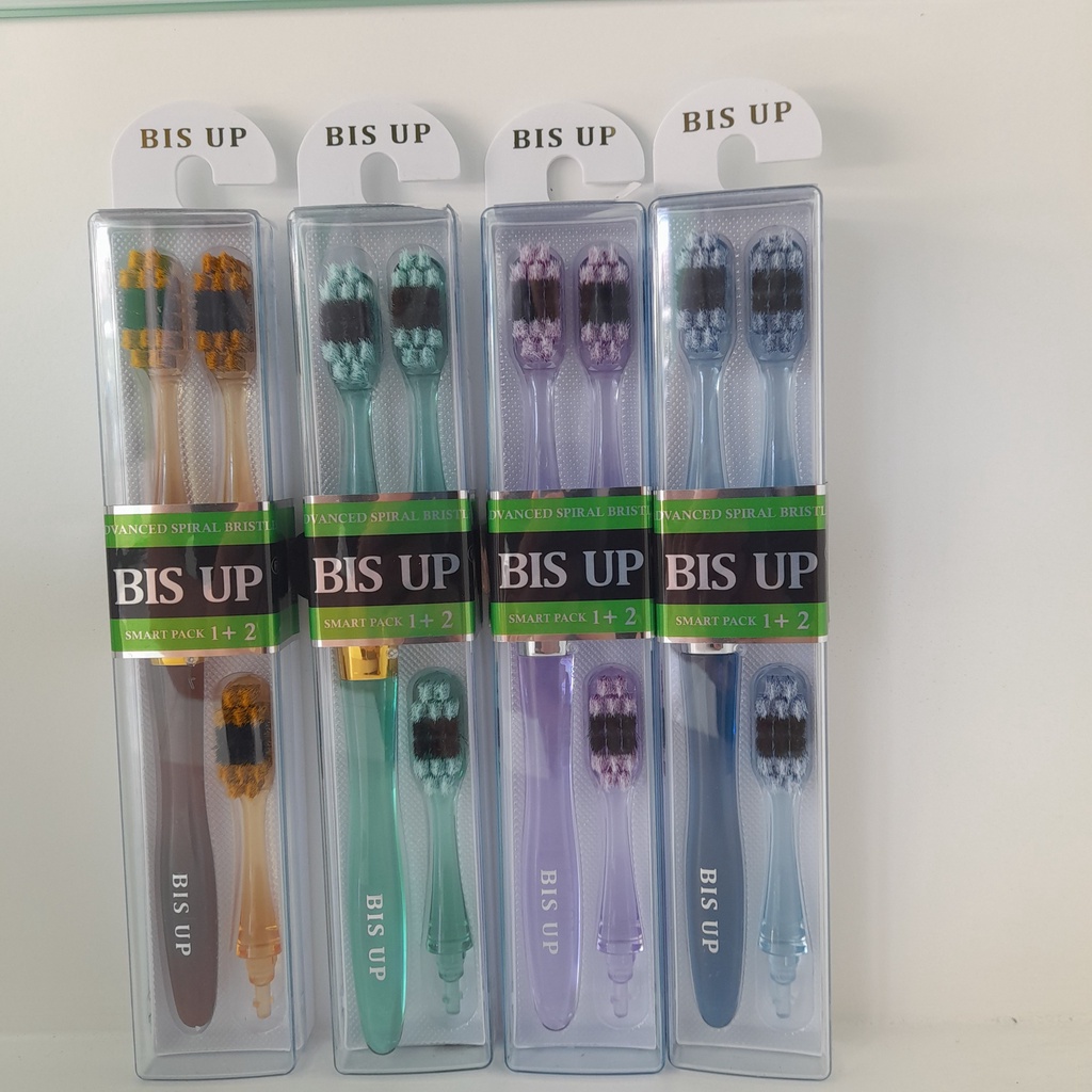Bàn chải đánh răng người lớn Bisup nano 3 đầu thay Lông bàn chải siêu mềm giúp bảo vệ răng lợi