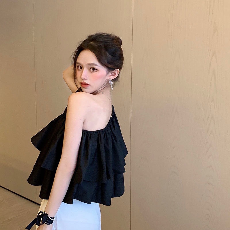 Áo Sơ Mi Ngắn Không Tay Dáng Rộng Thời Trang Mùa Hè Dành Cho Nữ