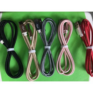 Cáp sạc nhanh MicroUSB bọc dù 1m