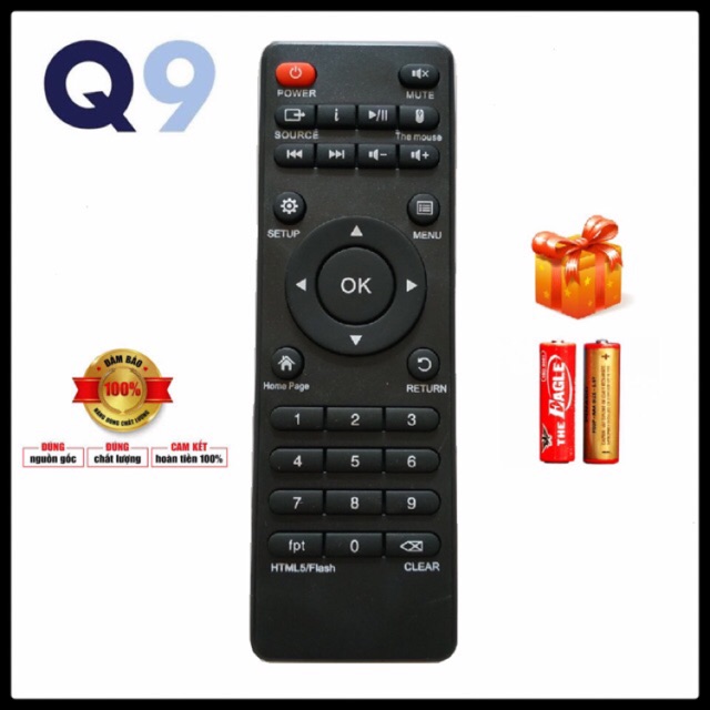 Điều khiển TV BOX Q9S ( 2in1 )